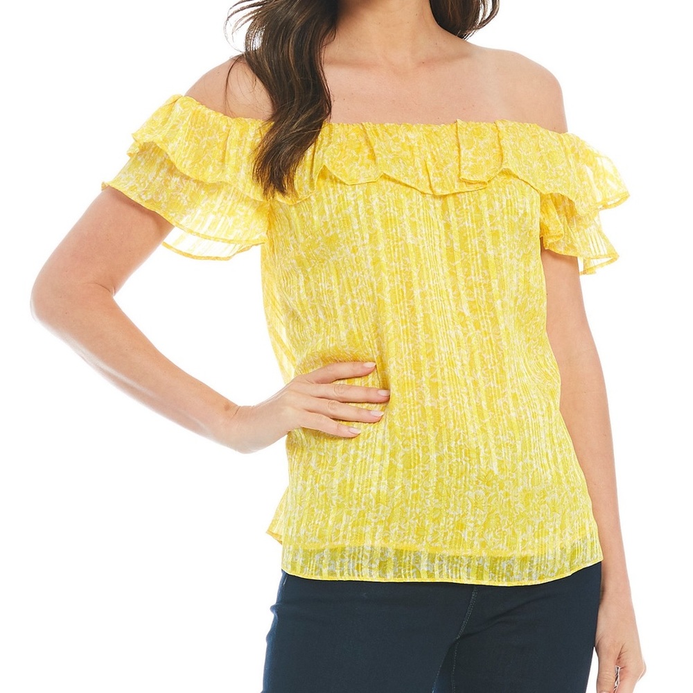 Michael Kors size small yellow blouse
